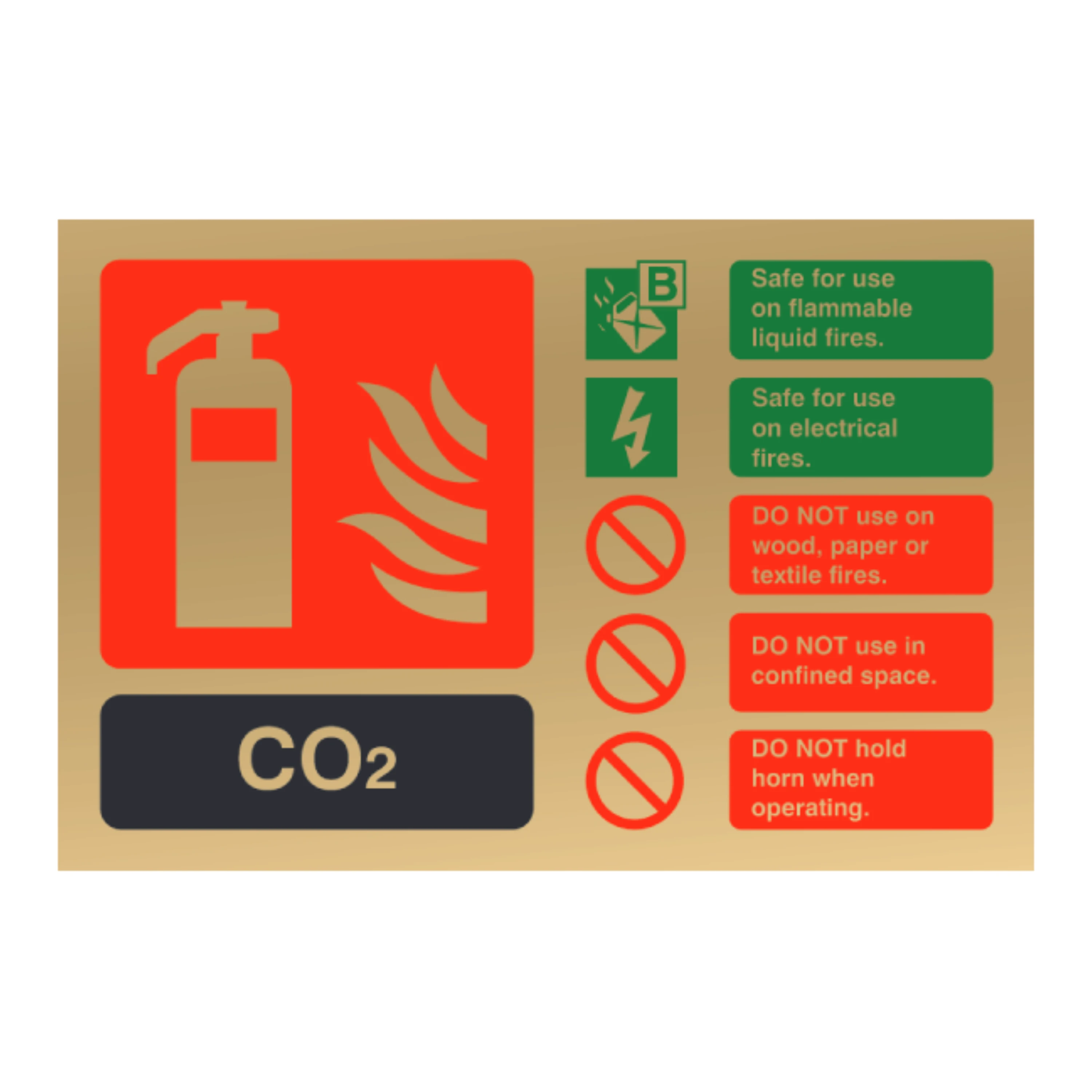 related product 113pg-polished-gold-sign