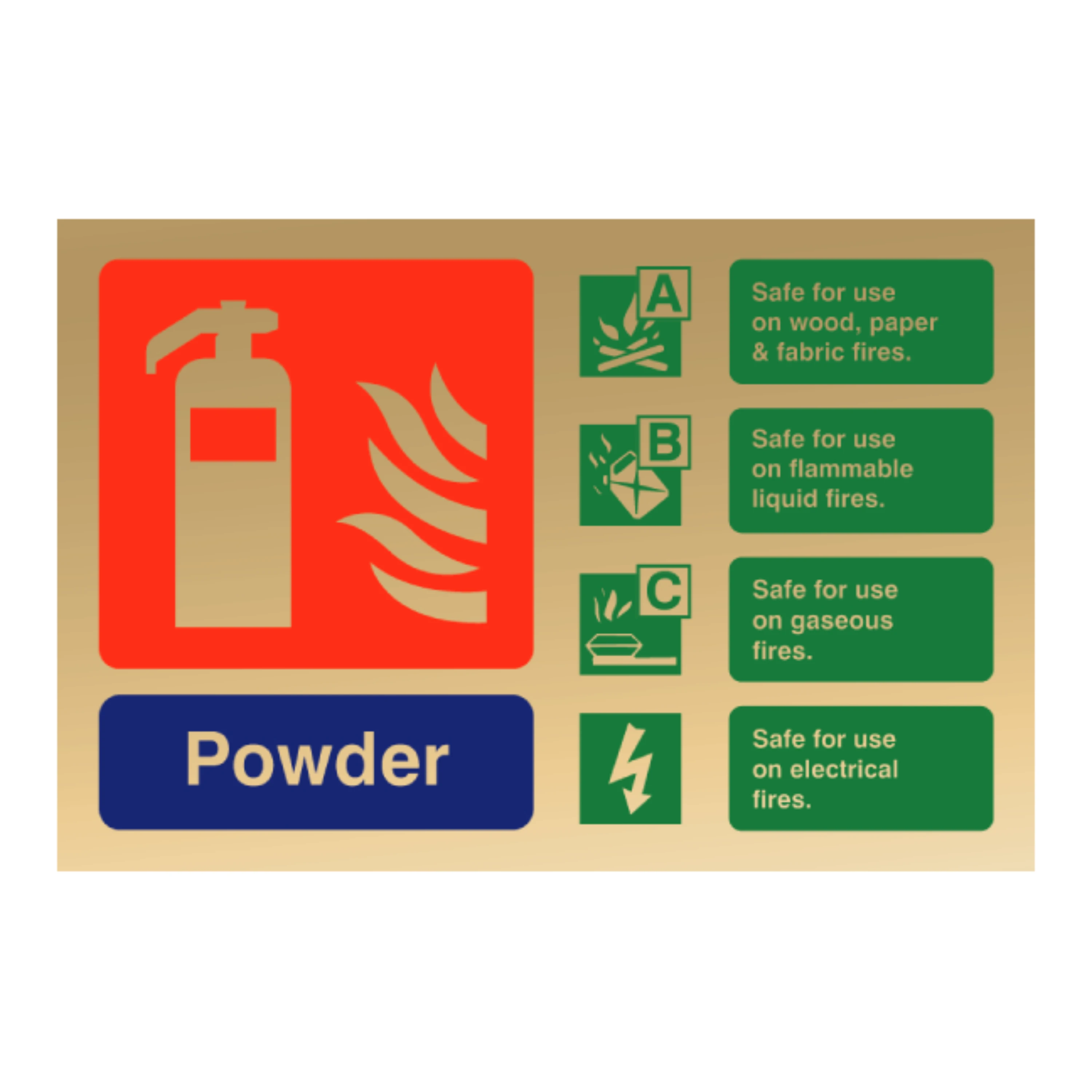 related product 114pg-polished-gold-sign