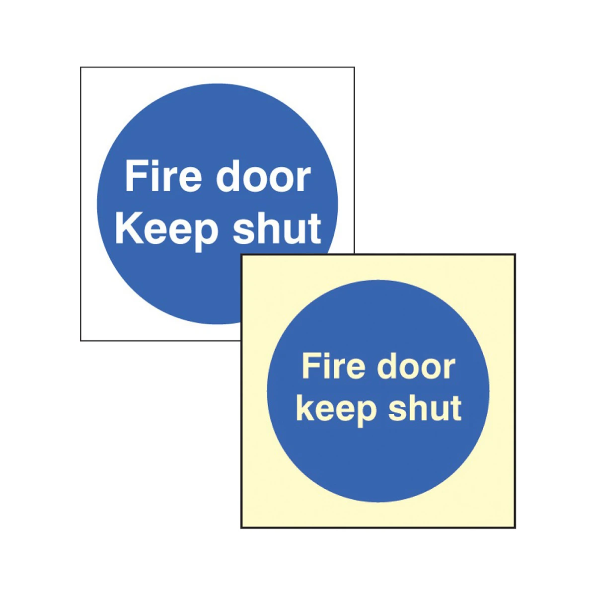FireShield Fire Door Keep Shut Sign 80x80mm | Shop Now