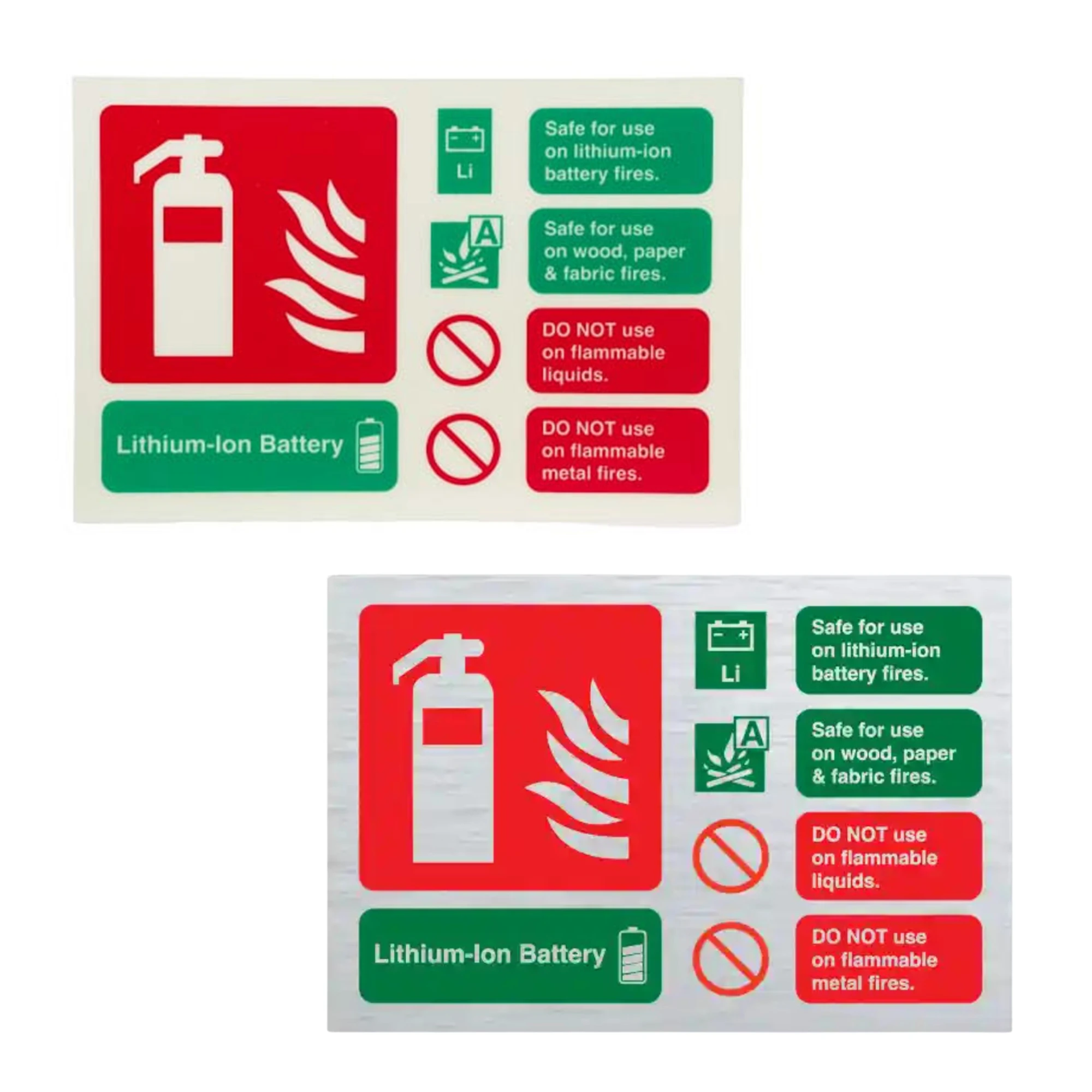 related product lithium-extinguisher-signs