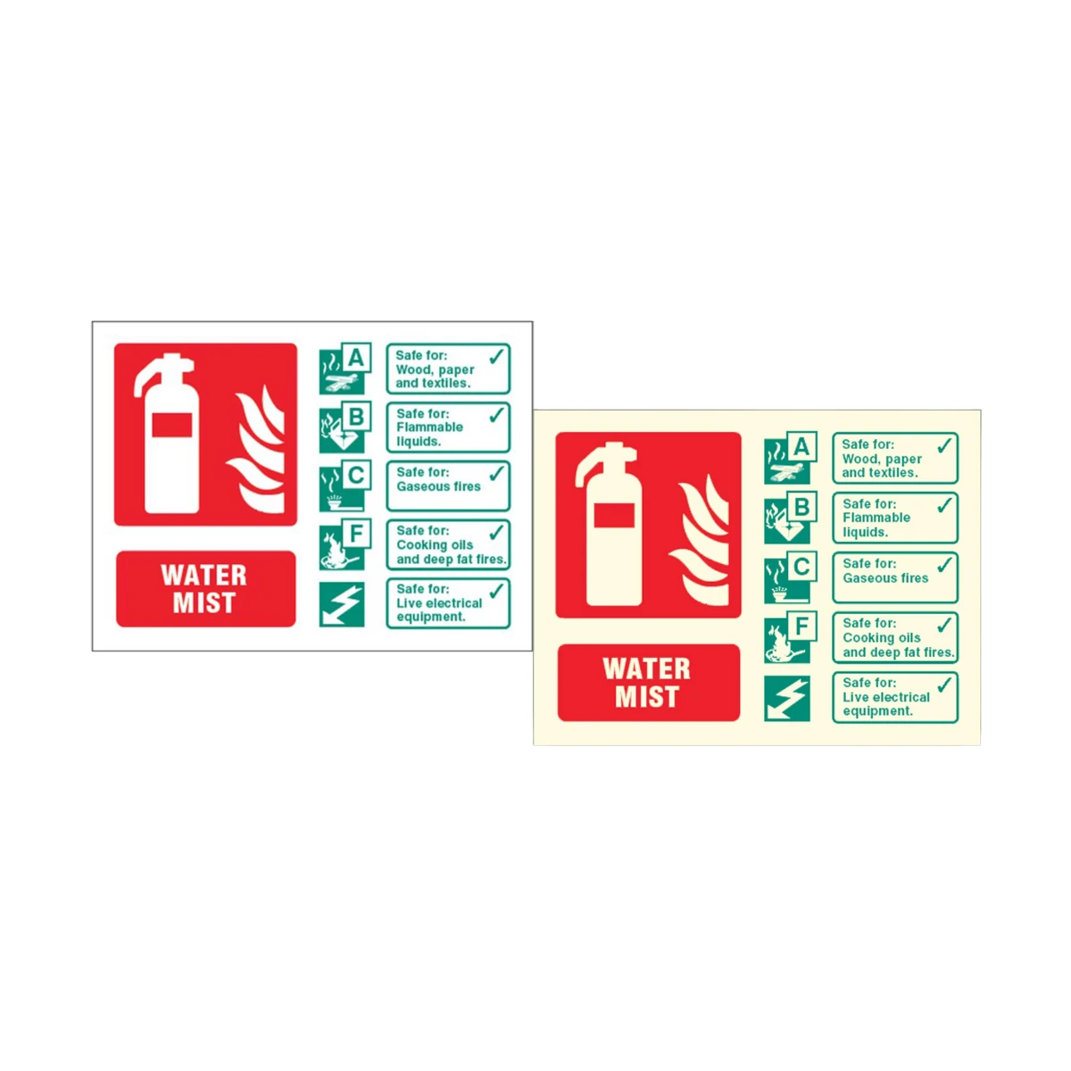 related product water-mist-fire-extinguisher-sign