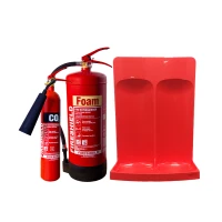 2kg CO2, 6ltr Foam Extinguisher & Stand-cards