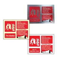 Fire Blanket Signs-cards