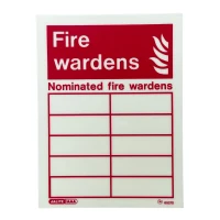 Fire Warden Signs-cards