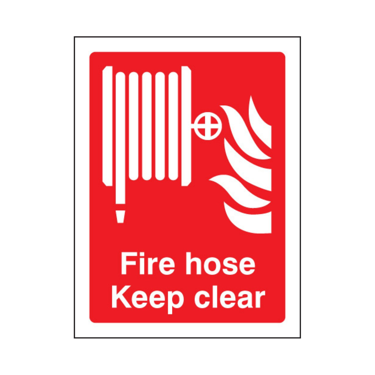 FireShield Fire Hose Reel Keep Clear Sign FPS