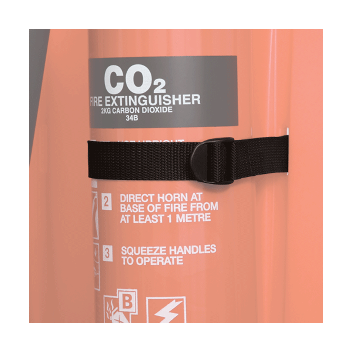 Jonesco KIT108 CO2 Extinguisher Stand Securing Strap Fire Protection Shop Fire Protection Shop